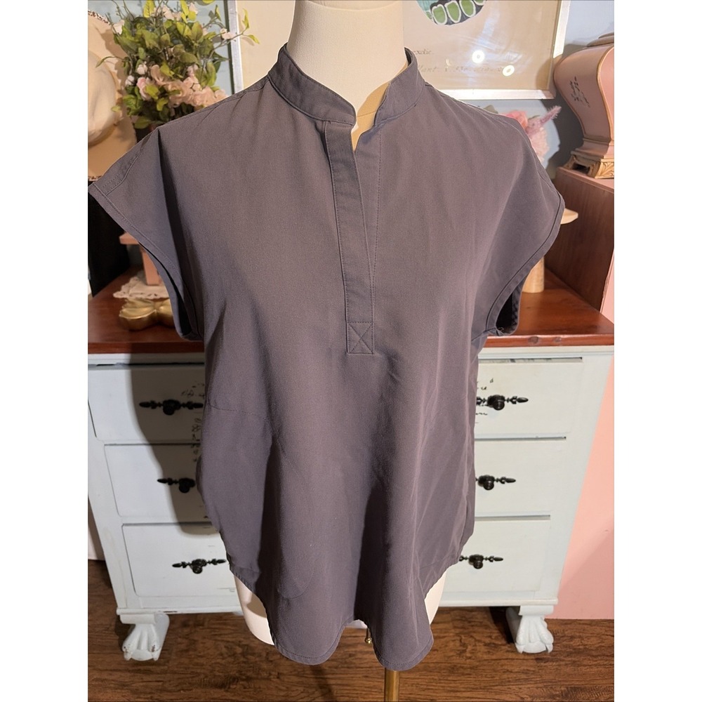 Figs Rafaela Oversized Mandarin Collar Utility Gorpcore Medical Scrub Top Sz XS
